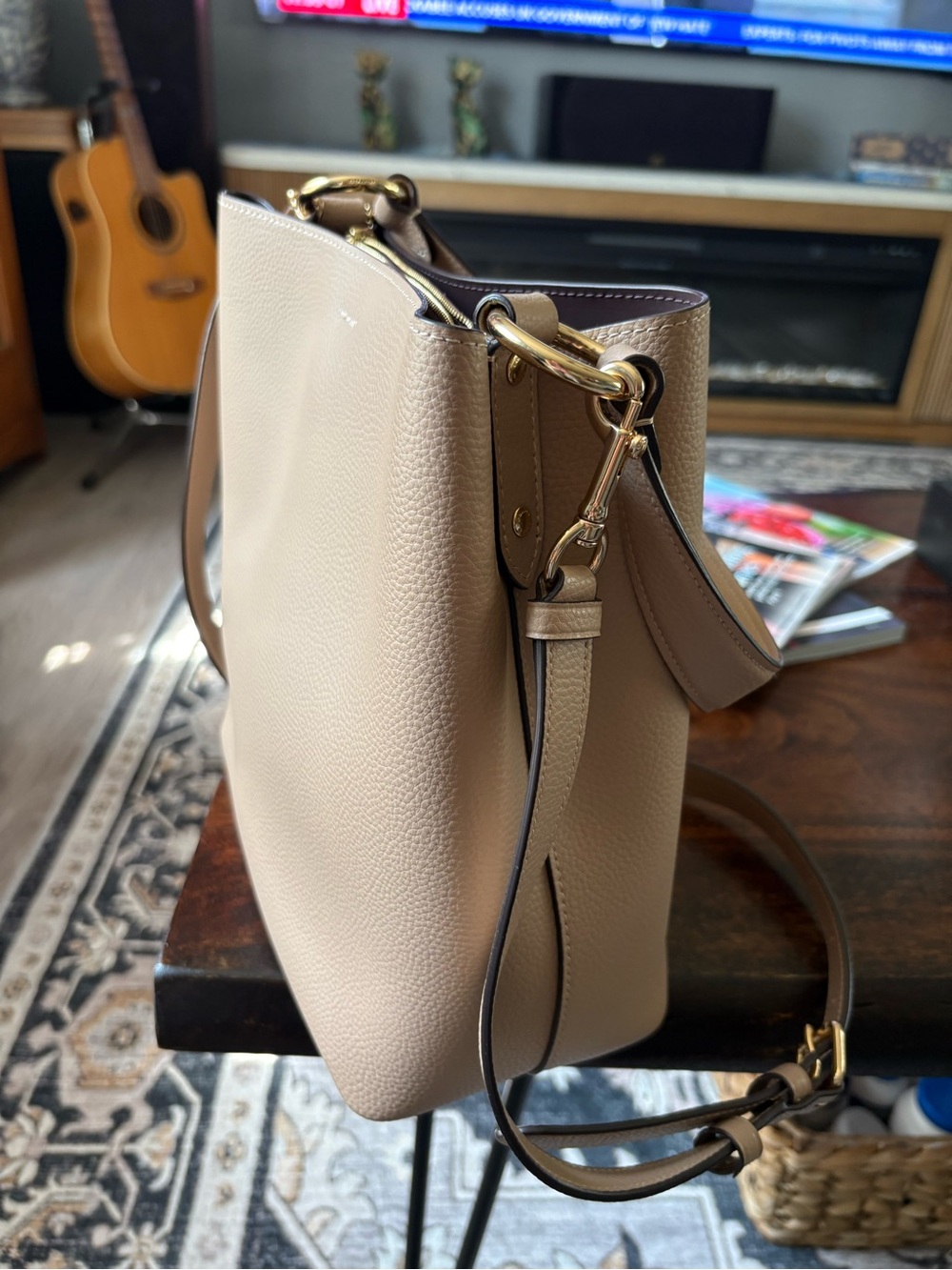 Authentic Coach Large Town Bucket Bag Taupe like new. $200. NOW!! $180.00 - Picture 3 of 12